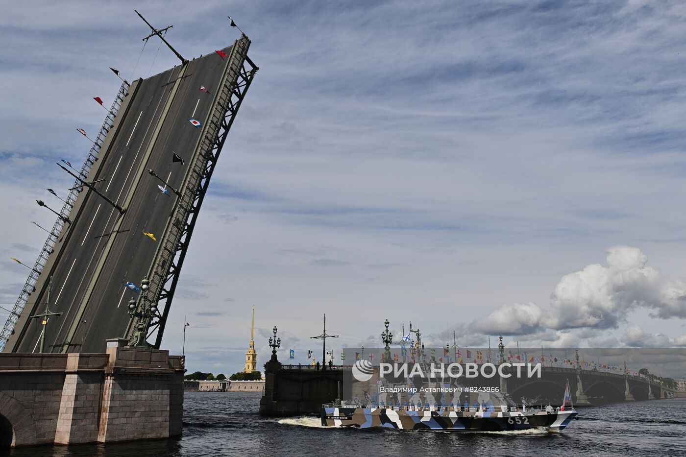 Генеральная репетиция парада ко Дню ВМФ 