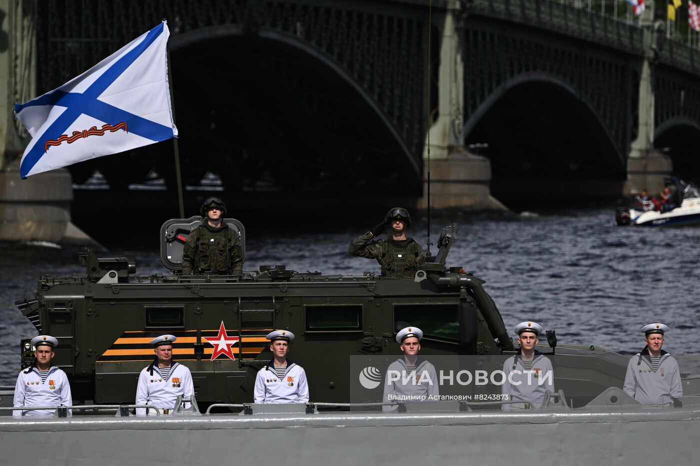 Генеральная репетиция парада ко Дню ВМФ