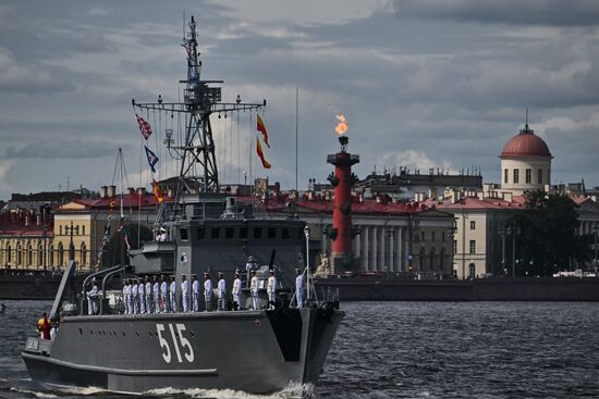 Генеральная репетиция парада ко Дню ВМФ 