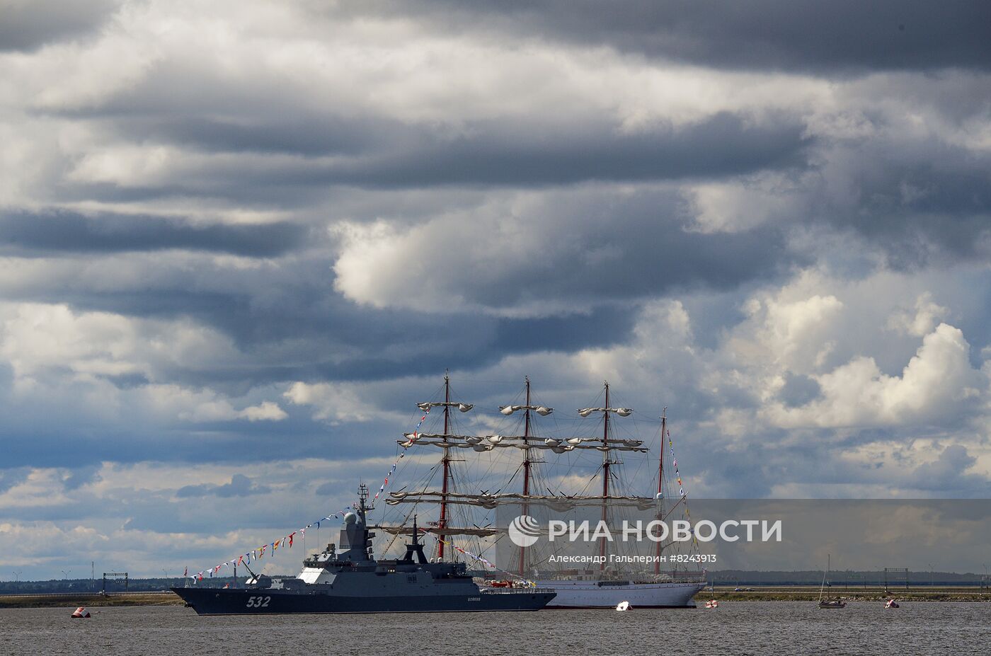 Генеральная репетиция парада ко Дню ВМФ 