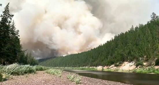 Лесные пожары в Якутии