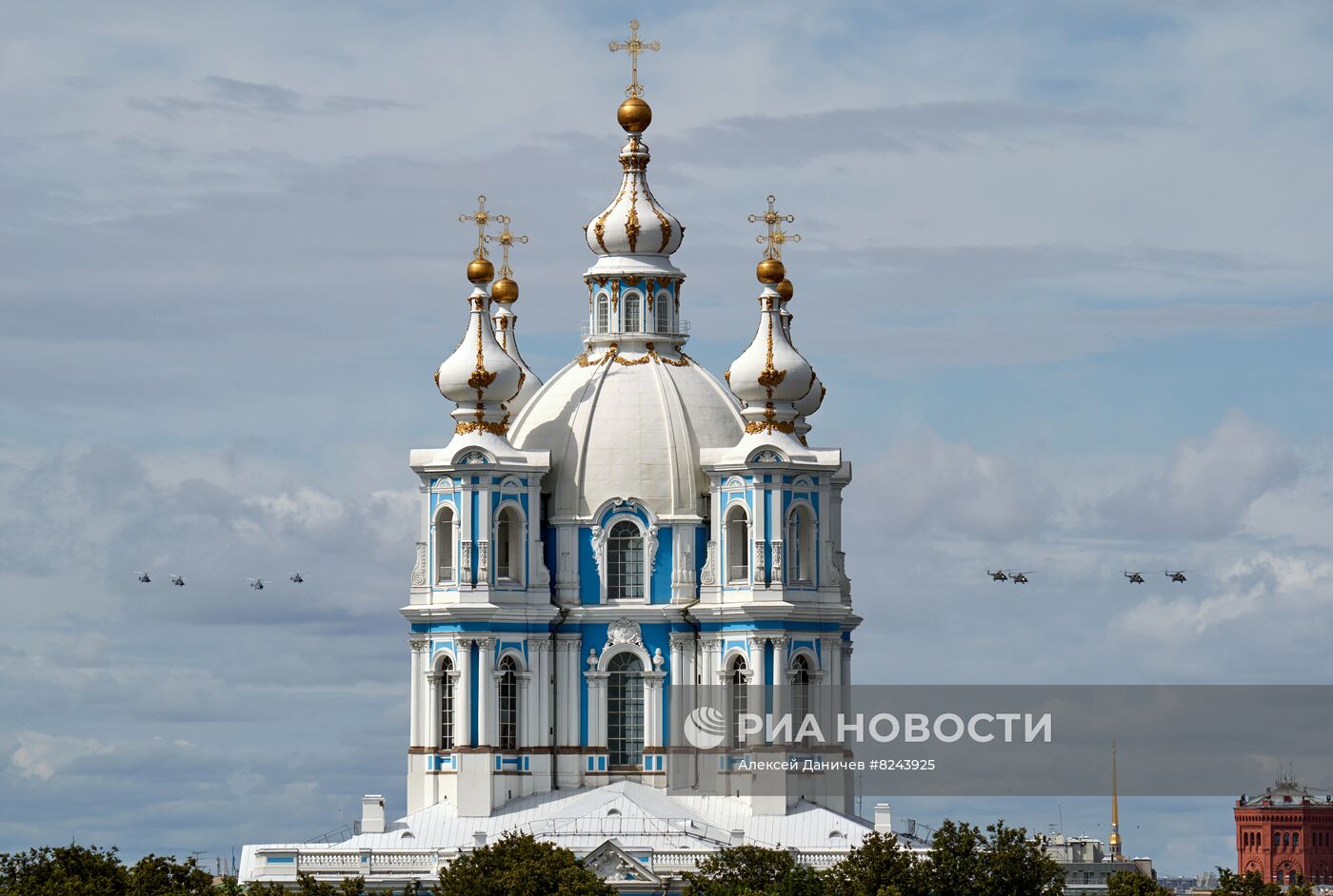 Генеральная репетиция парада ко Дню ВМФ