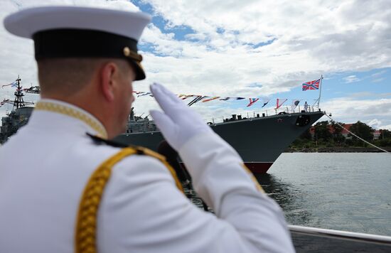 Генеральная репетиция парада ко Дню ВМФ 