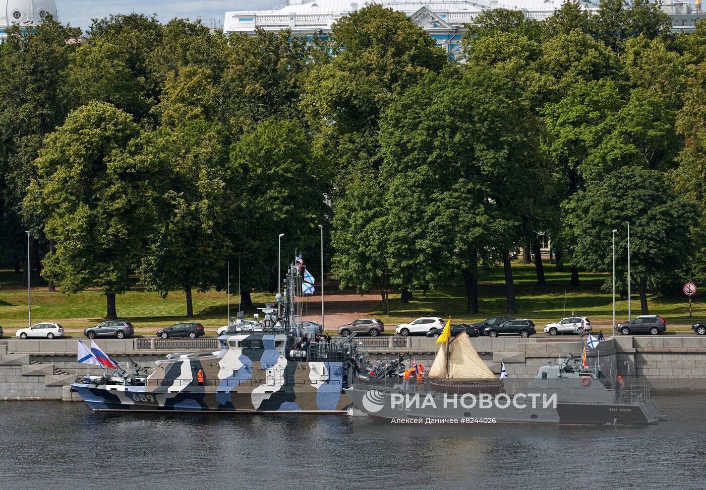 Генеральная репетиция парада ко Дню ВМФ