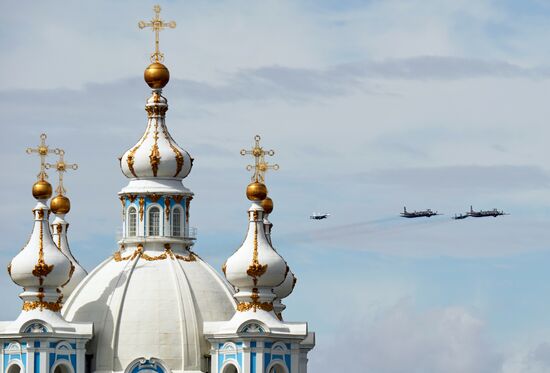 Генеральная репетиция парада ко Дню ВМФ