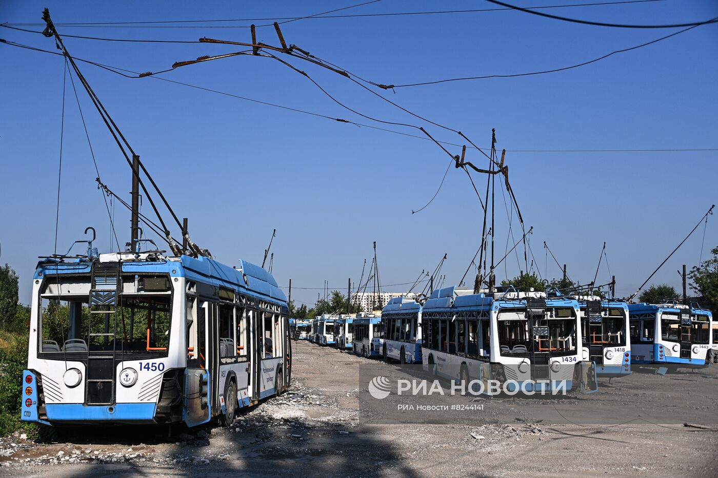 Работа транспорта в Мариуполе