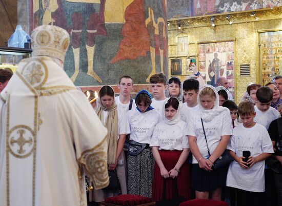 Патриаршее служение в день крещения Руси