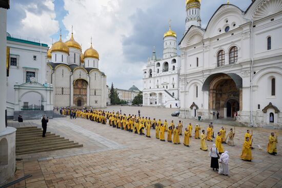 Патриаршее служение в день крещения Руси