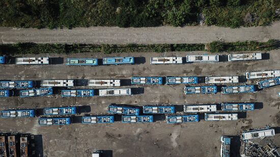 Работа транспорта в Мариуполе