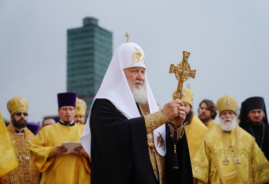 Патриаршее служение в день крещения Руси