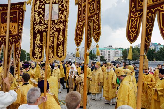 Патриаршее служение в день крещения Руси