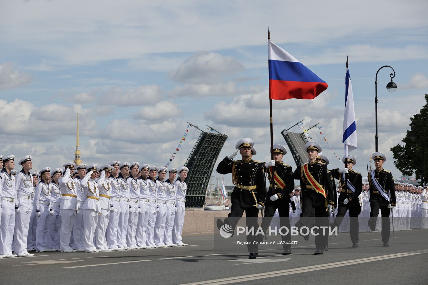 Генеральная репетиция парада ко Дню ВМФ 