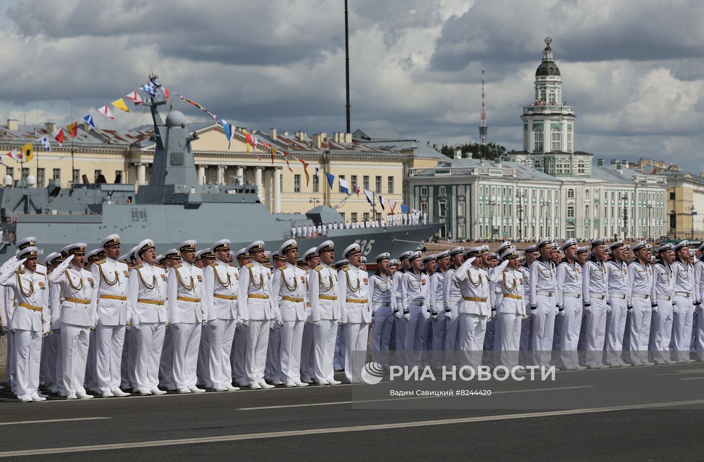 Генеральная репетиция парада ко Дню ВМФ 