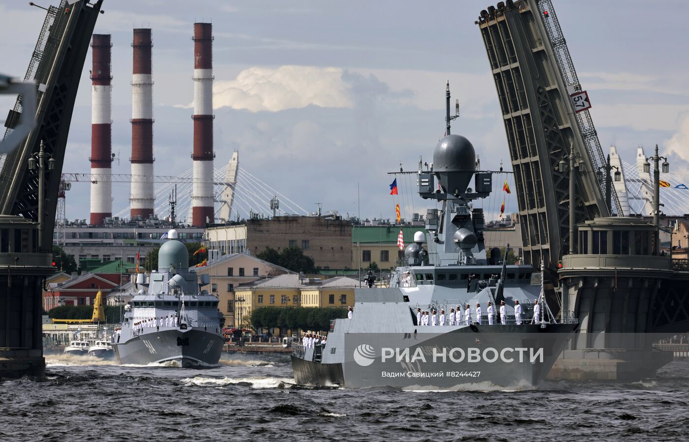 Генеральная репетиция парада ко Дню ВМФ 