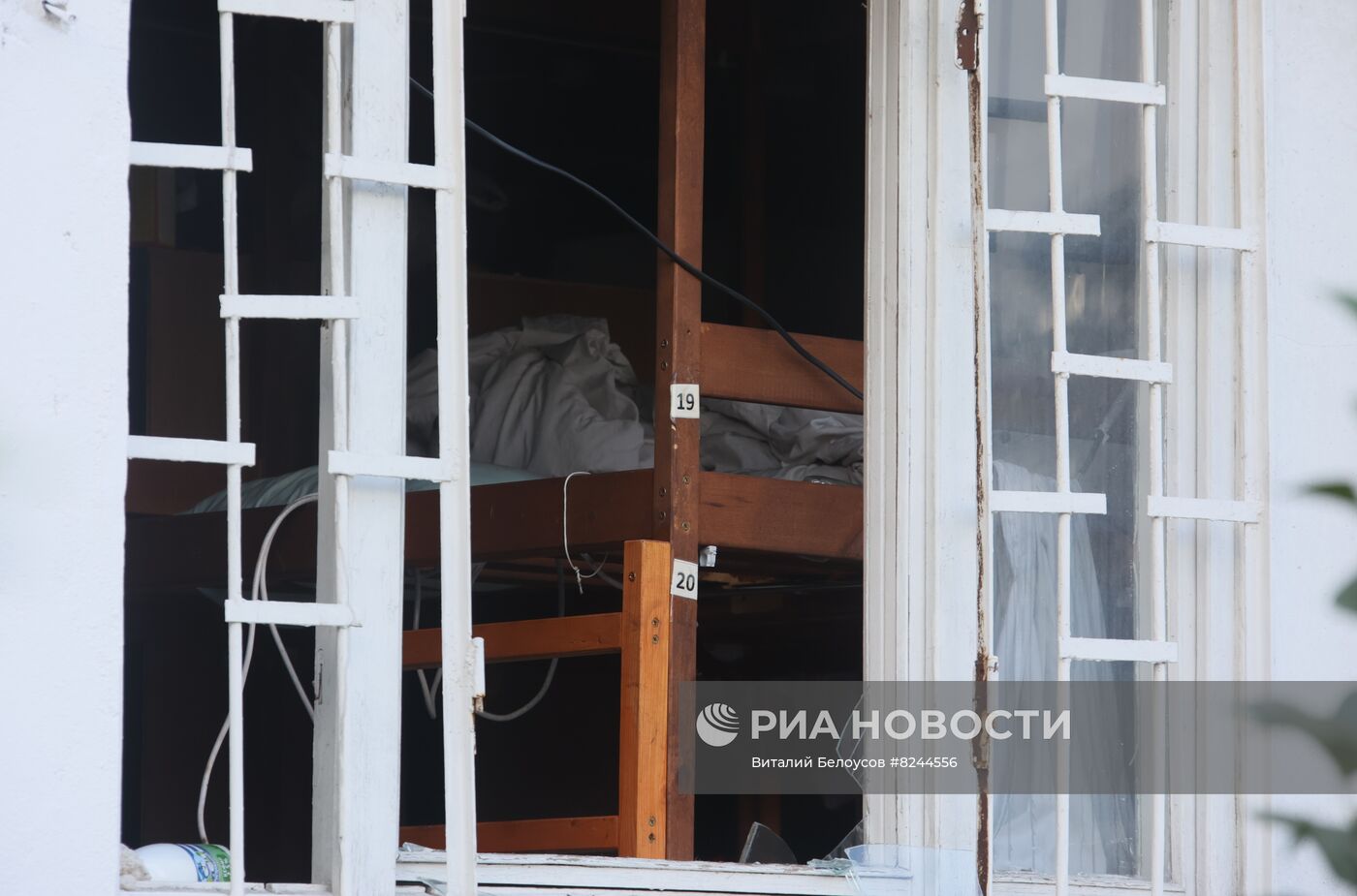 Последствия пожара в хостеле на юго-востоке Москвы