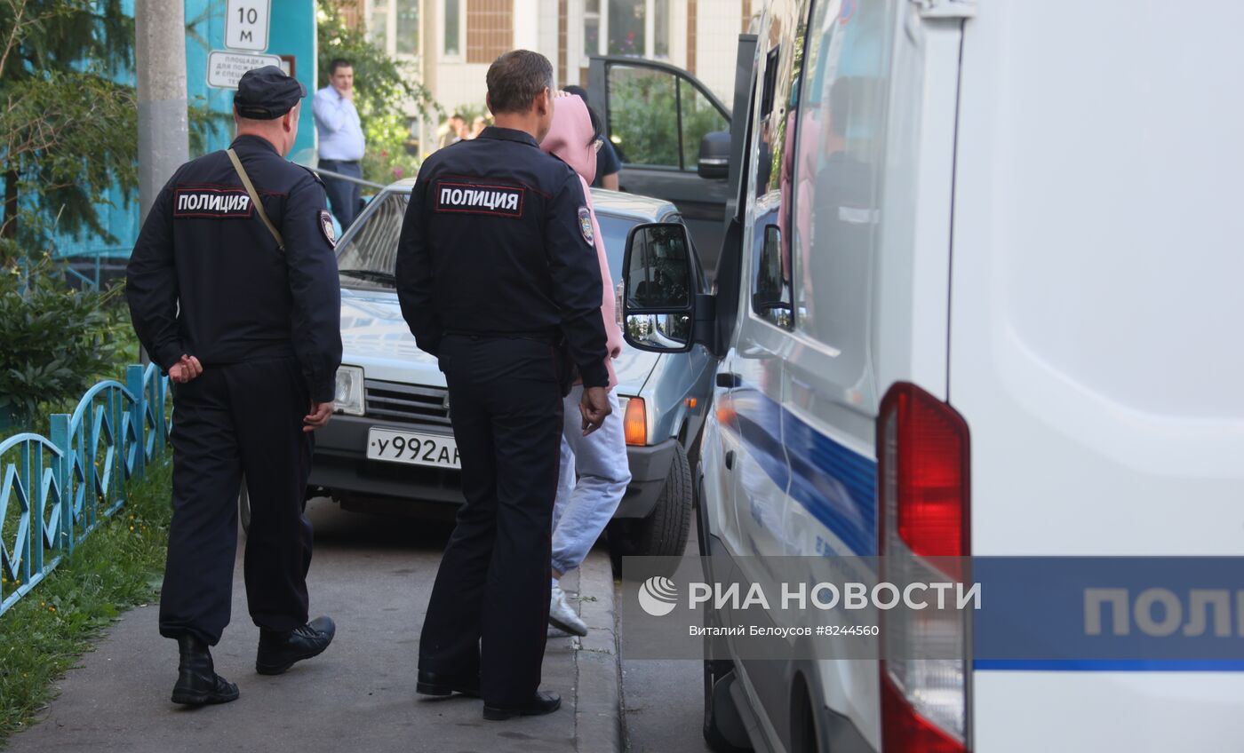 Последствия пожара в хостеле на юго-востоке Москвы