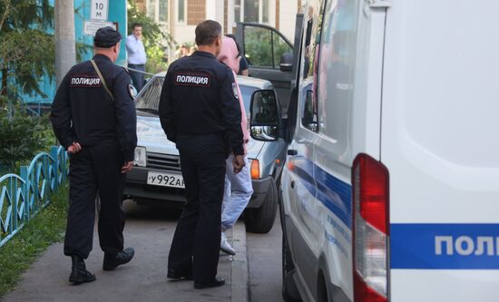 Последствия пожара в хостеле на юго-востоке Москвы  
