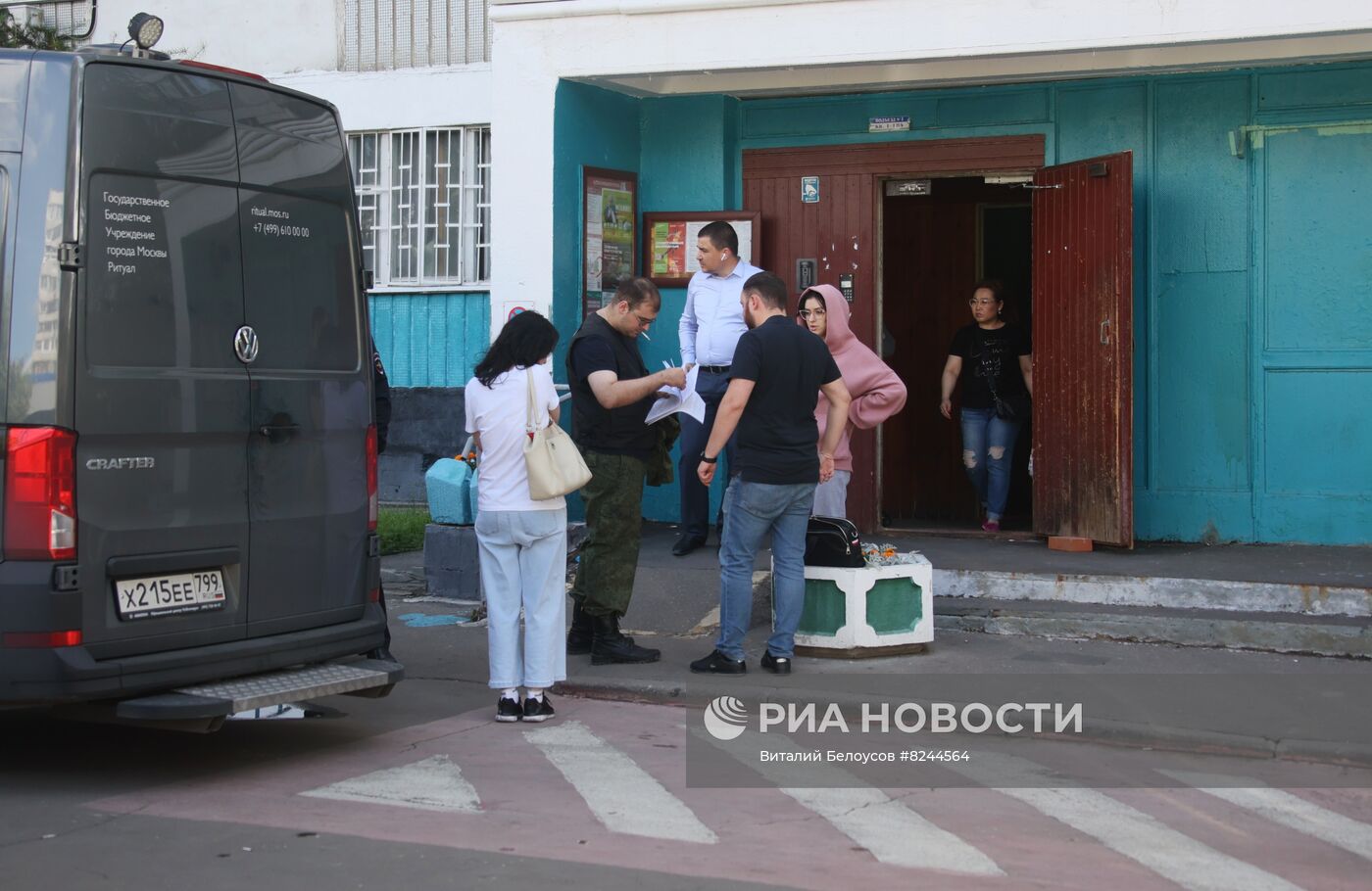 Последствия пожара в хостеле на юго-востоке Москвы  