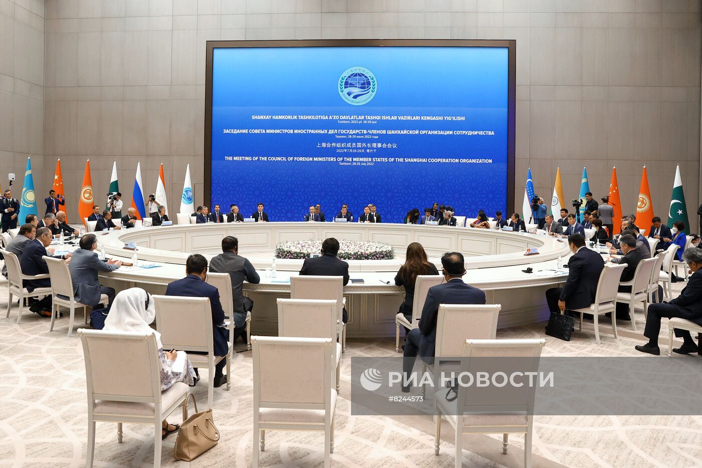 Заседание Совета министров иностранных дел государств-членов ШОС в Ташкенте