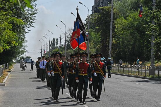 Акция "Парад для одного ветерана" в Мариуполе