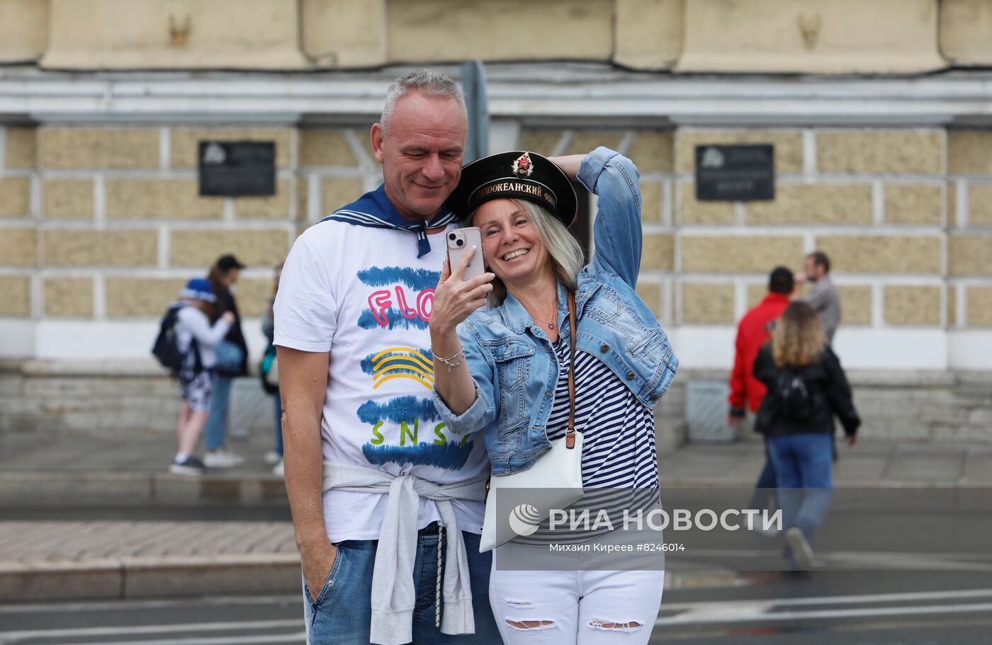 Празднование Дня ВМФ в Санкт-Петербурге