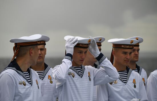 Празднование Дня ВМФ в Санкт-Петербурге