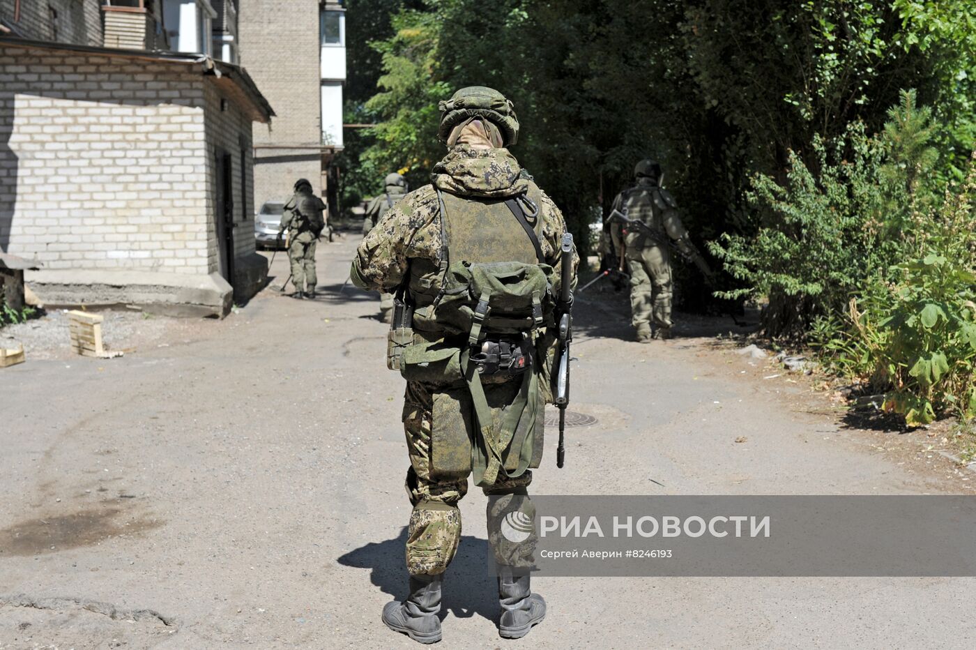 Разминирование в центре Донецка
