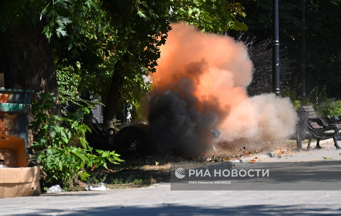 Разминирование в центре Донецка