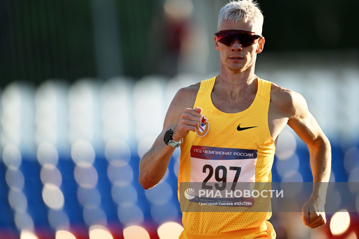 Легкая атлетика. Чемпионат России. Первый день