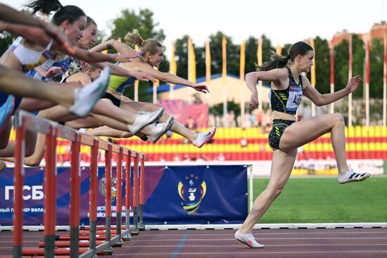 Легкая атлетика. Чемпионат России. Первый день