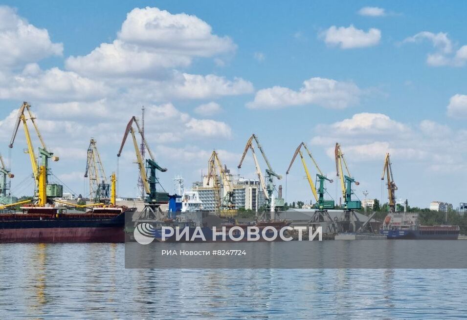 Понтонная переправа в Херсоне