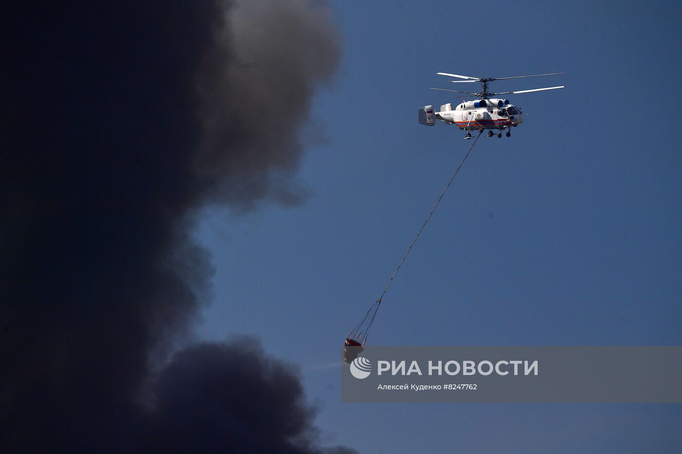 Пожар на складе OZON в Подмосковье