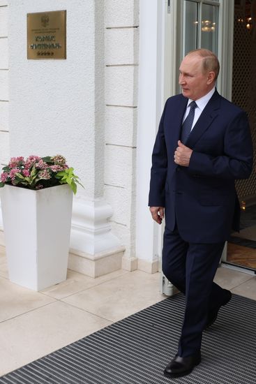 Президент РФ В. Путин провел переговоры с президентом Турции Р. Эрдоганом в Сочи