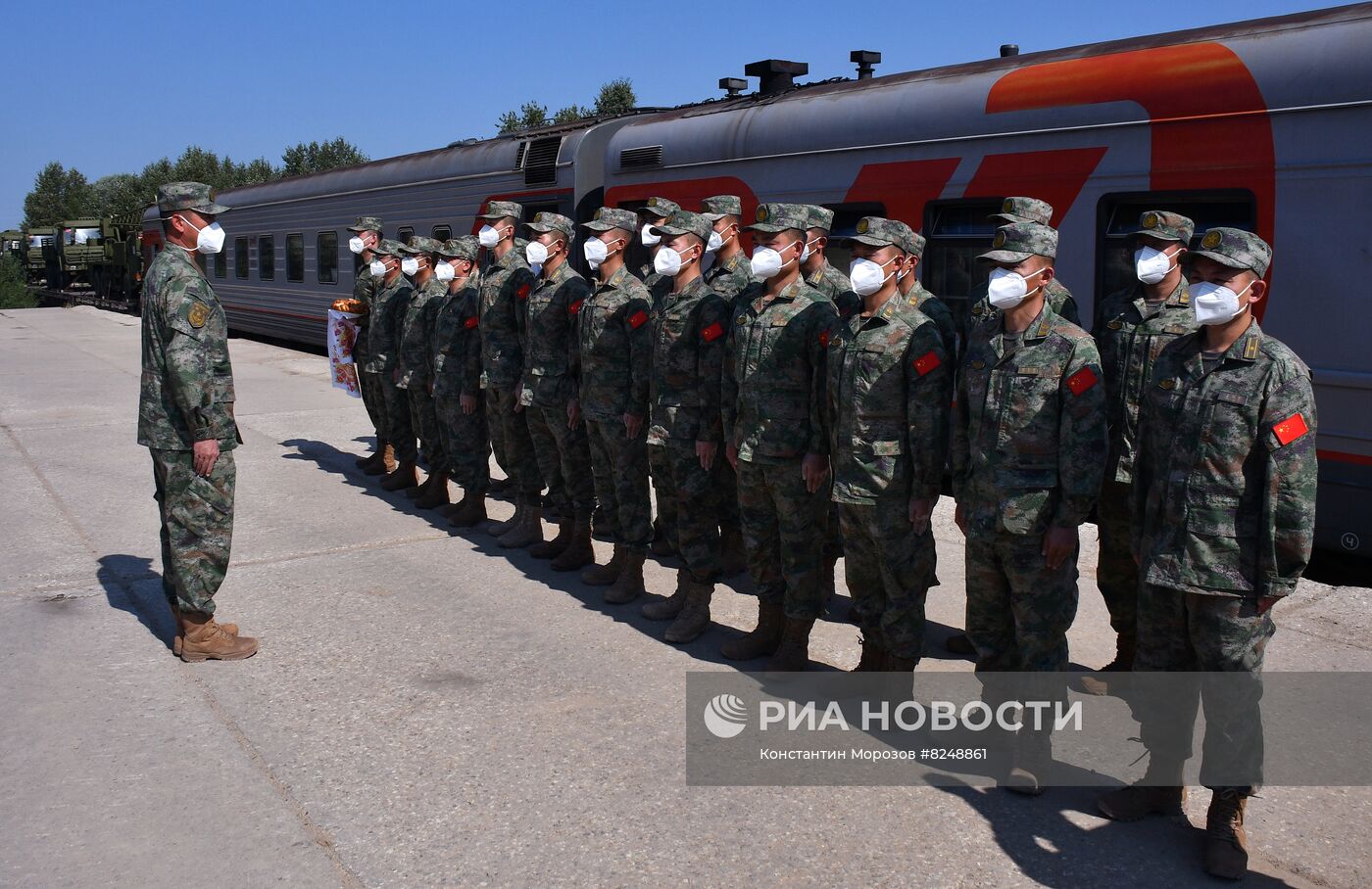 Прибытие китайской военной техники на конкурс "Танковый биатлон" в подмосковное Алабино