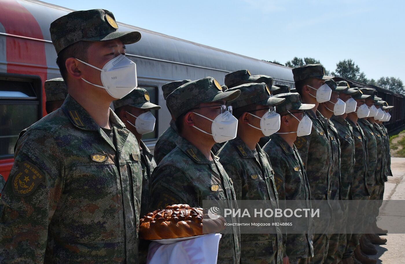 Прибытие китайской военной техники на конкурс "Танковый биатлон" в подмосковное Алабино