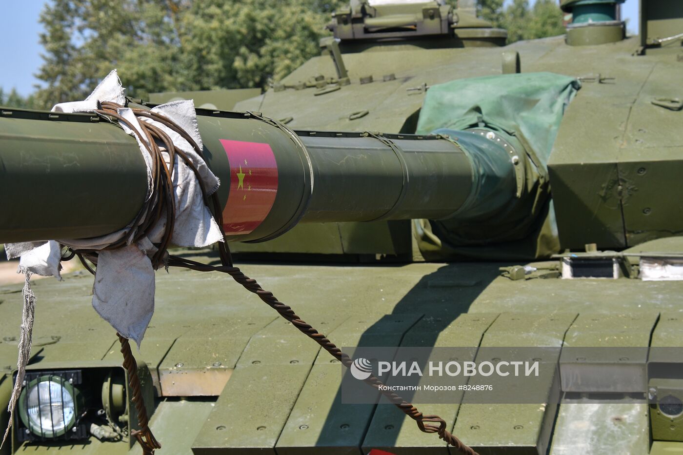 Прибытие китайской военной техники на конкурс "Танковый биатлон" в подмосковное Алабино