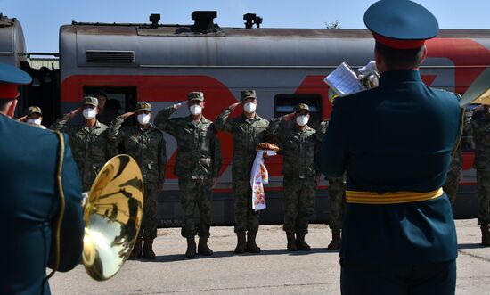 Прибытие китайской военной техники на конкурс "Танковый биатлон" в подмосковное Алабино