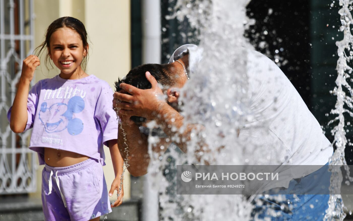 Жаркая погода в Москве