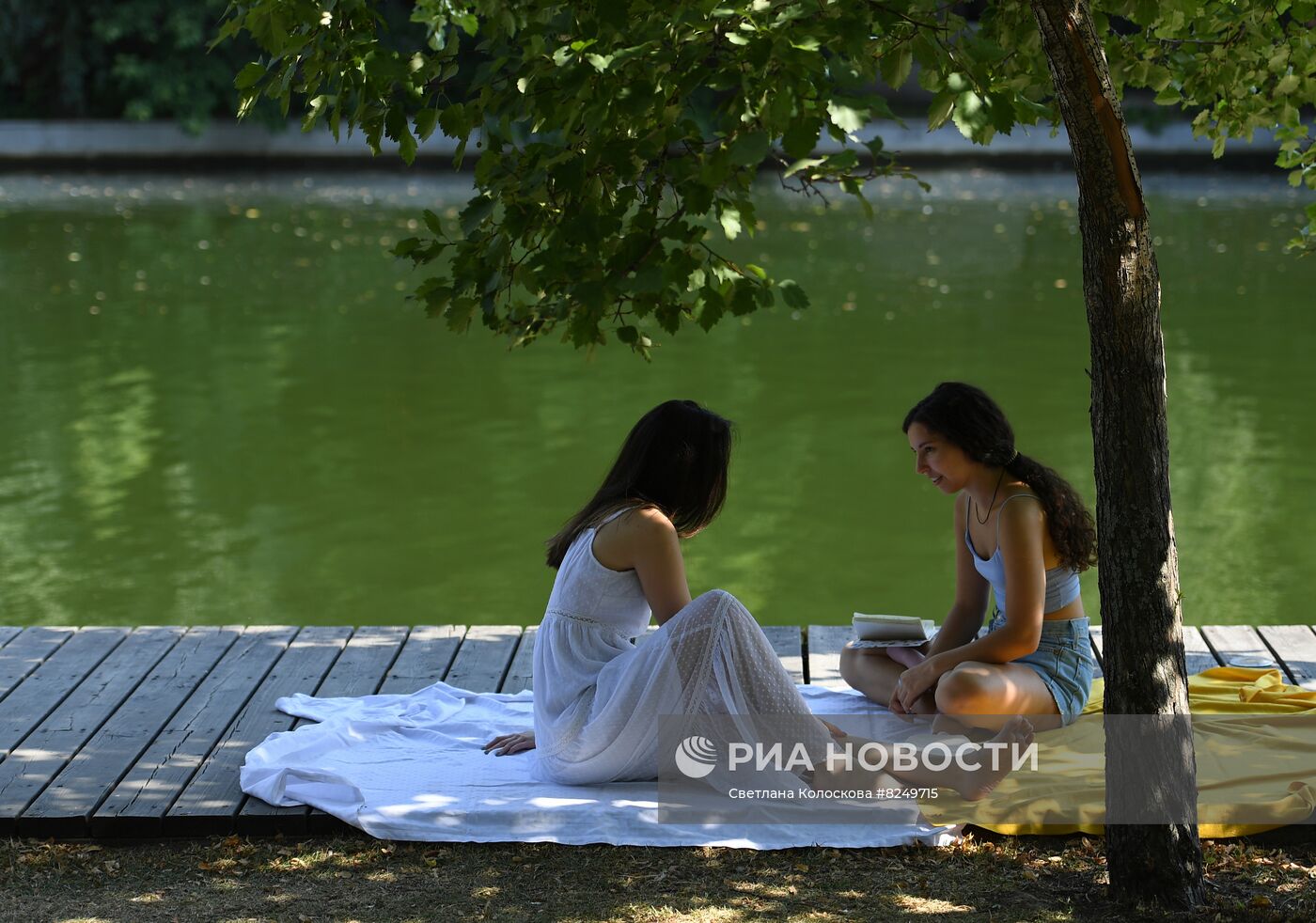 Жаркая погода в Москве