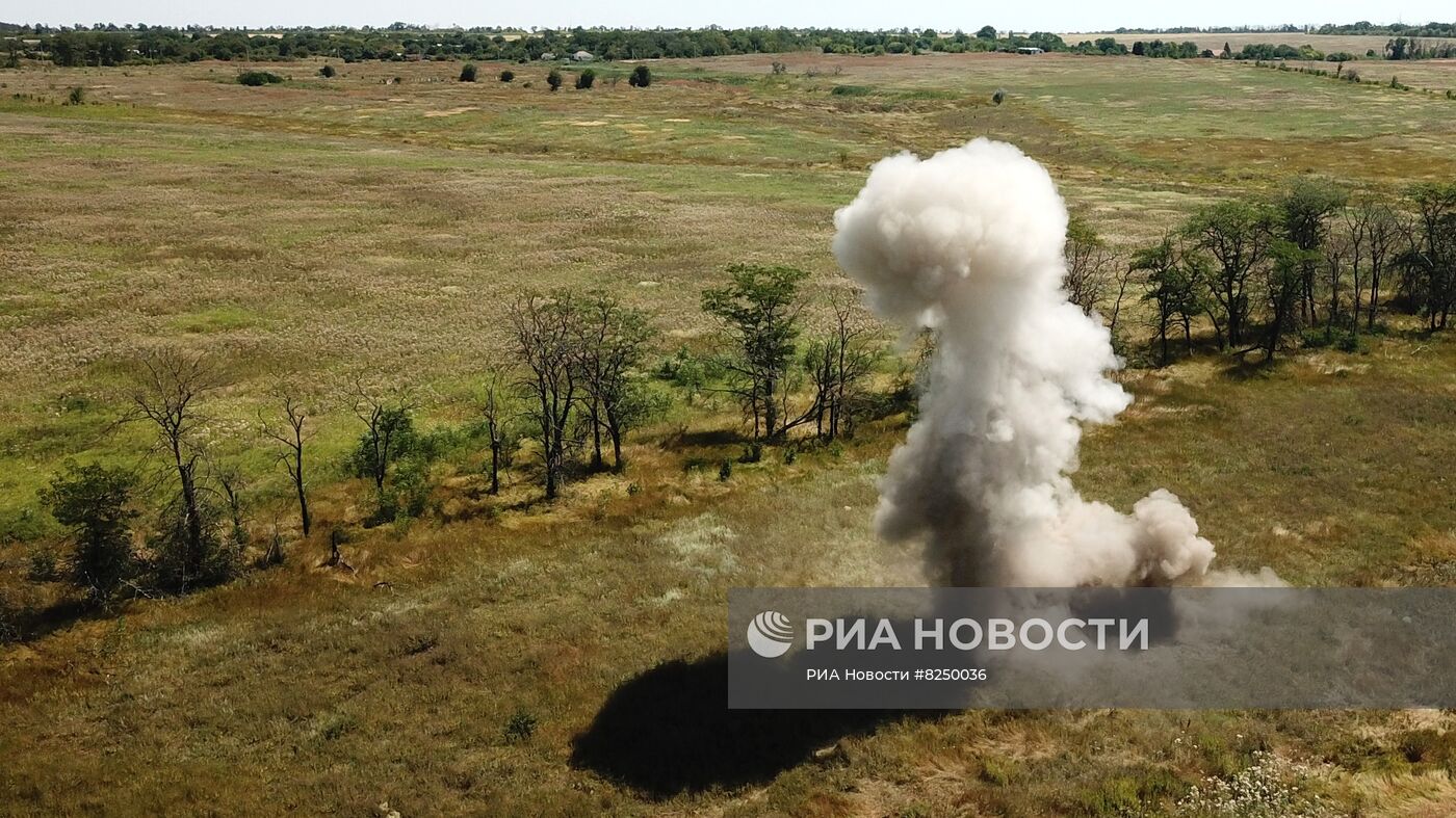 Разминирование моста в Коминтерново
