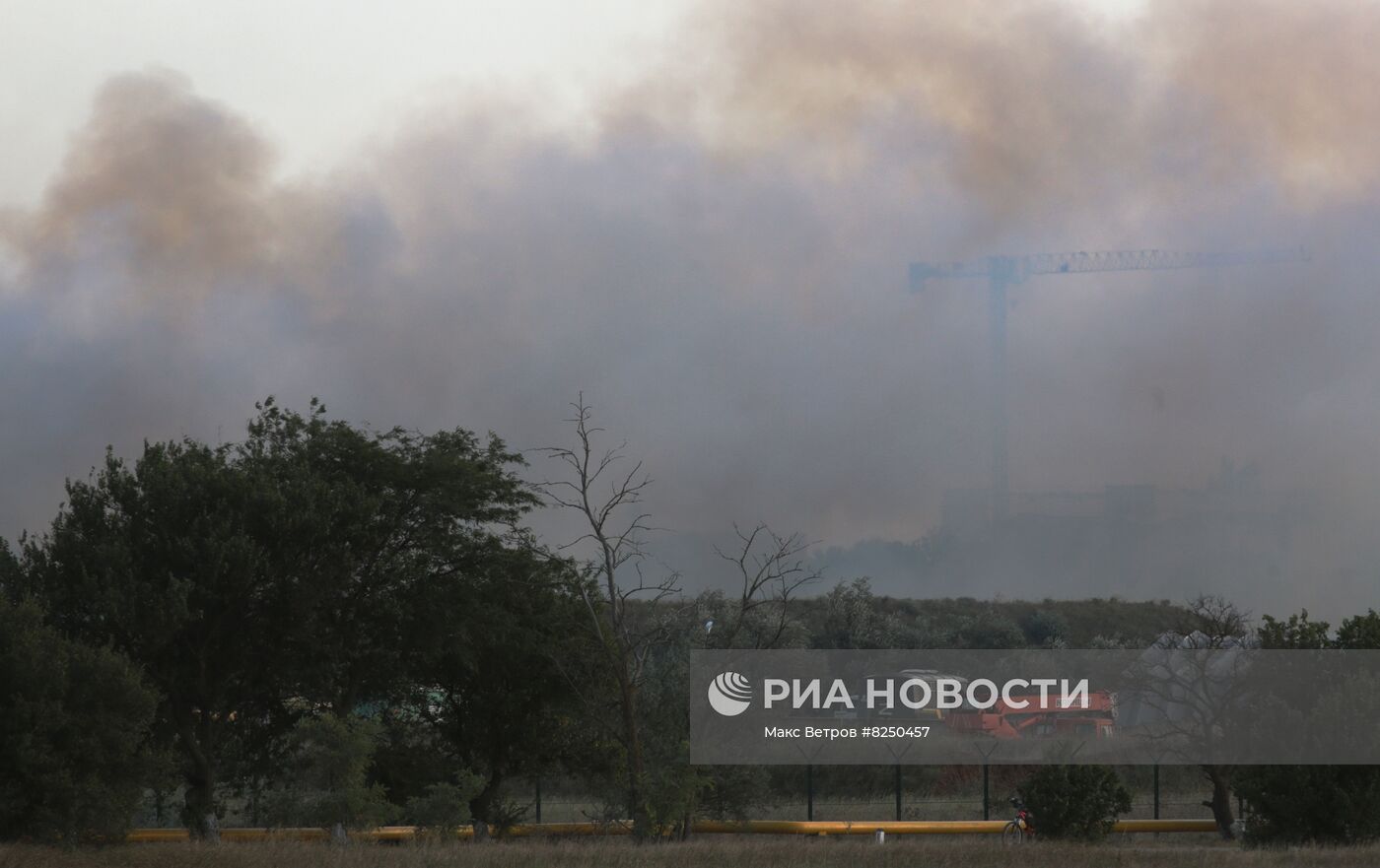 Взрывы в районе Новофедоровки в Крыму