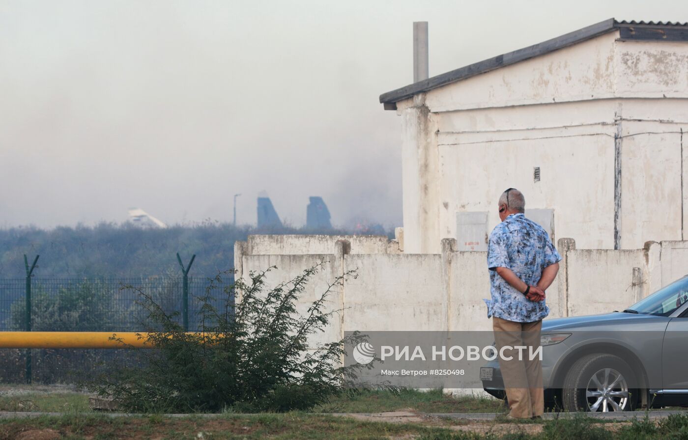 Взрывы в районе Новофедоровки в Крыму