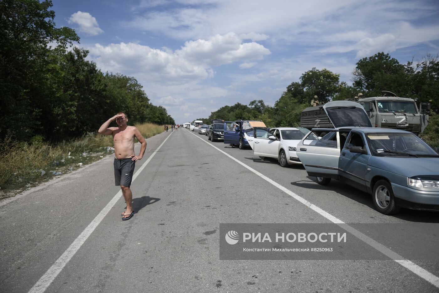 КПП "Васильевка" на границе Запорожской области