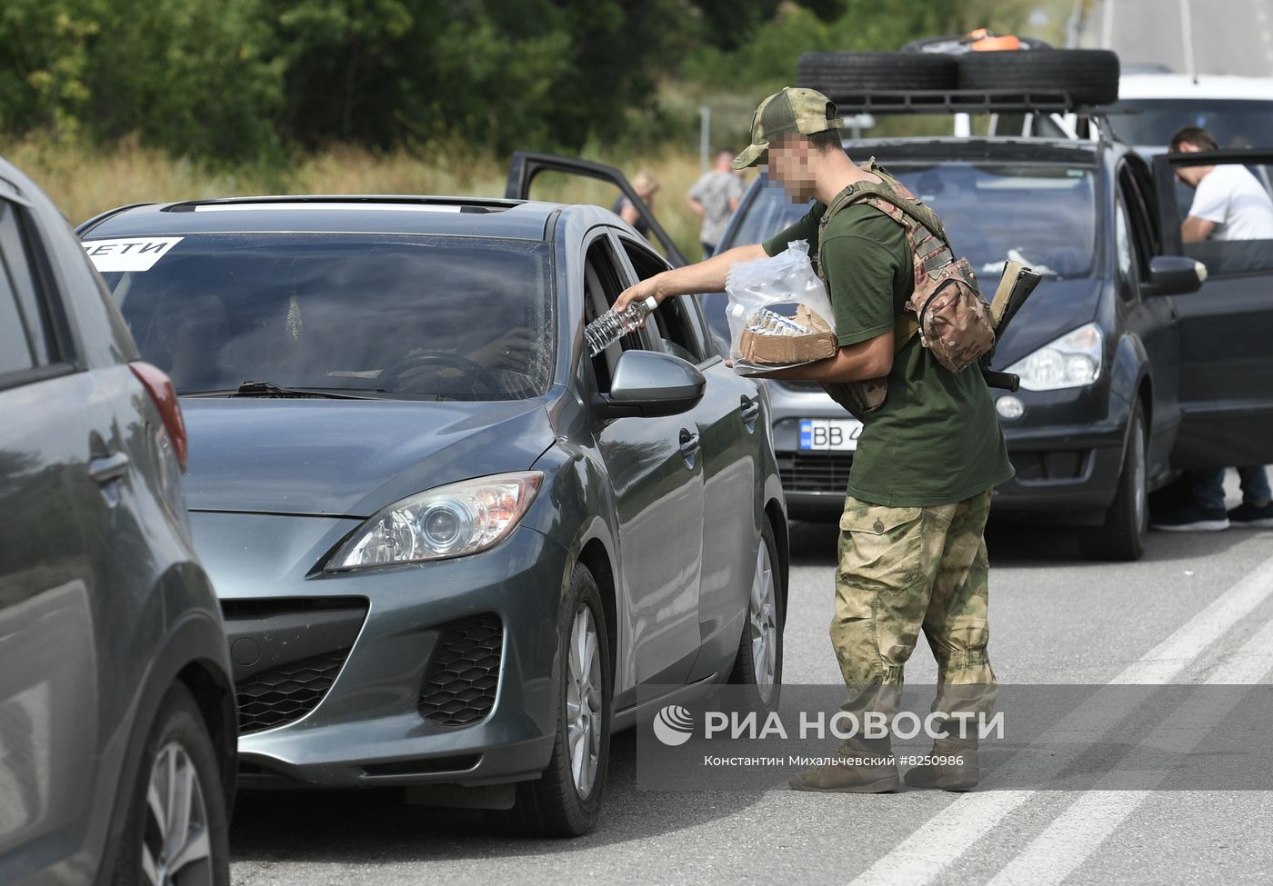 КПП "Васильевка" на границе Запорожской области