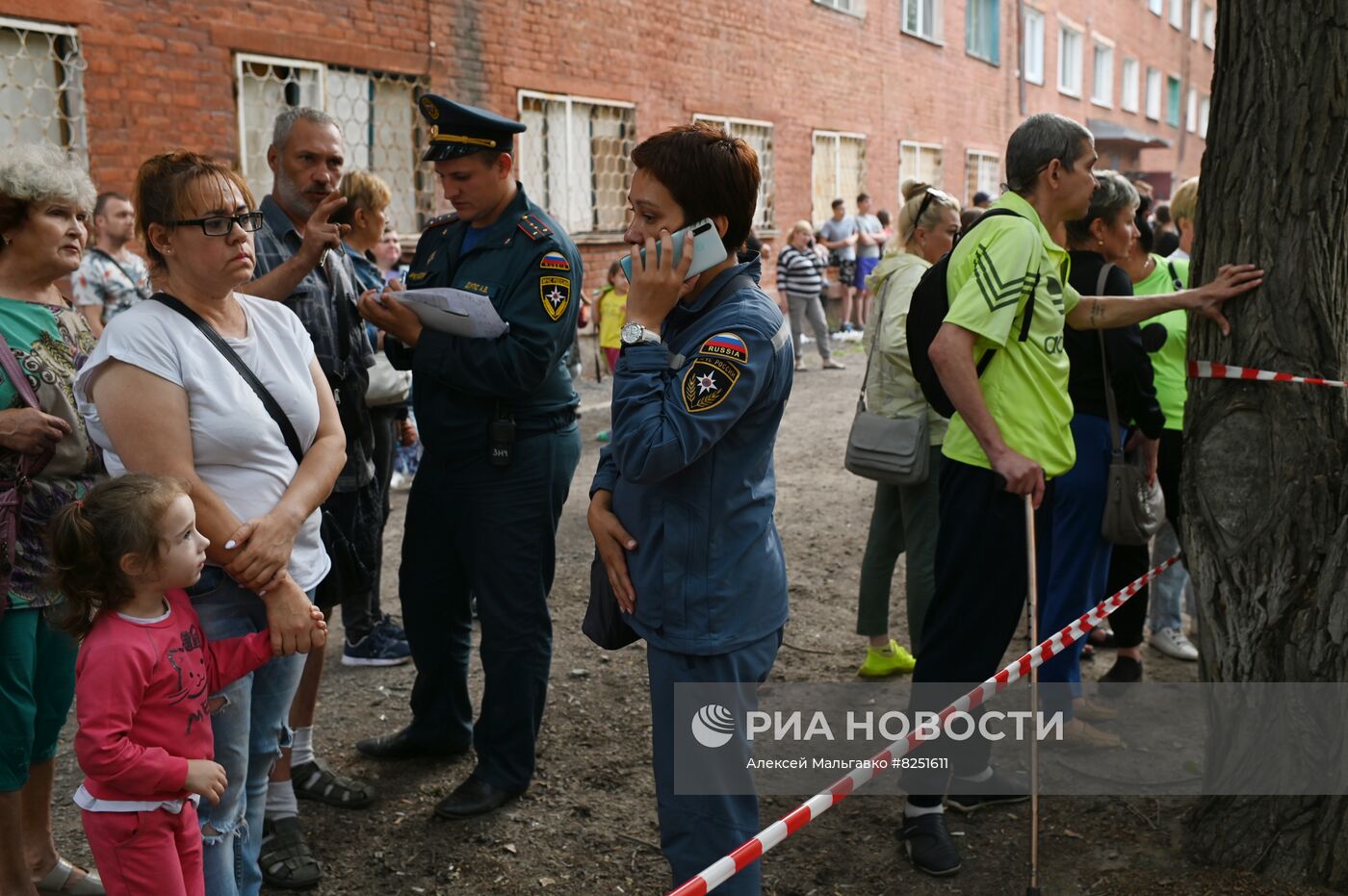 Обрушение жилого дома в Омске