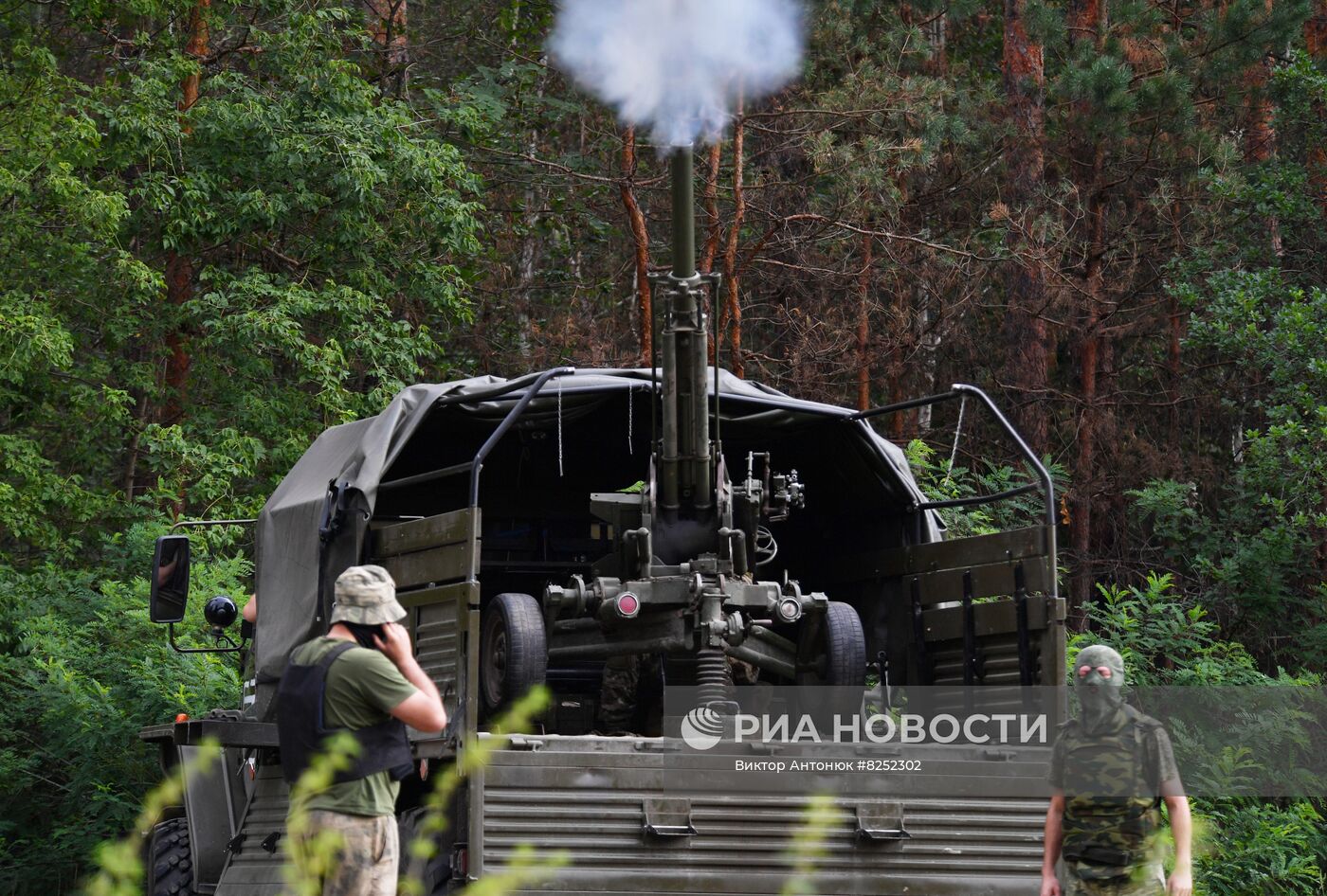 Работа военных ЛНР в Харьковской области