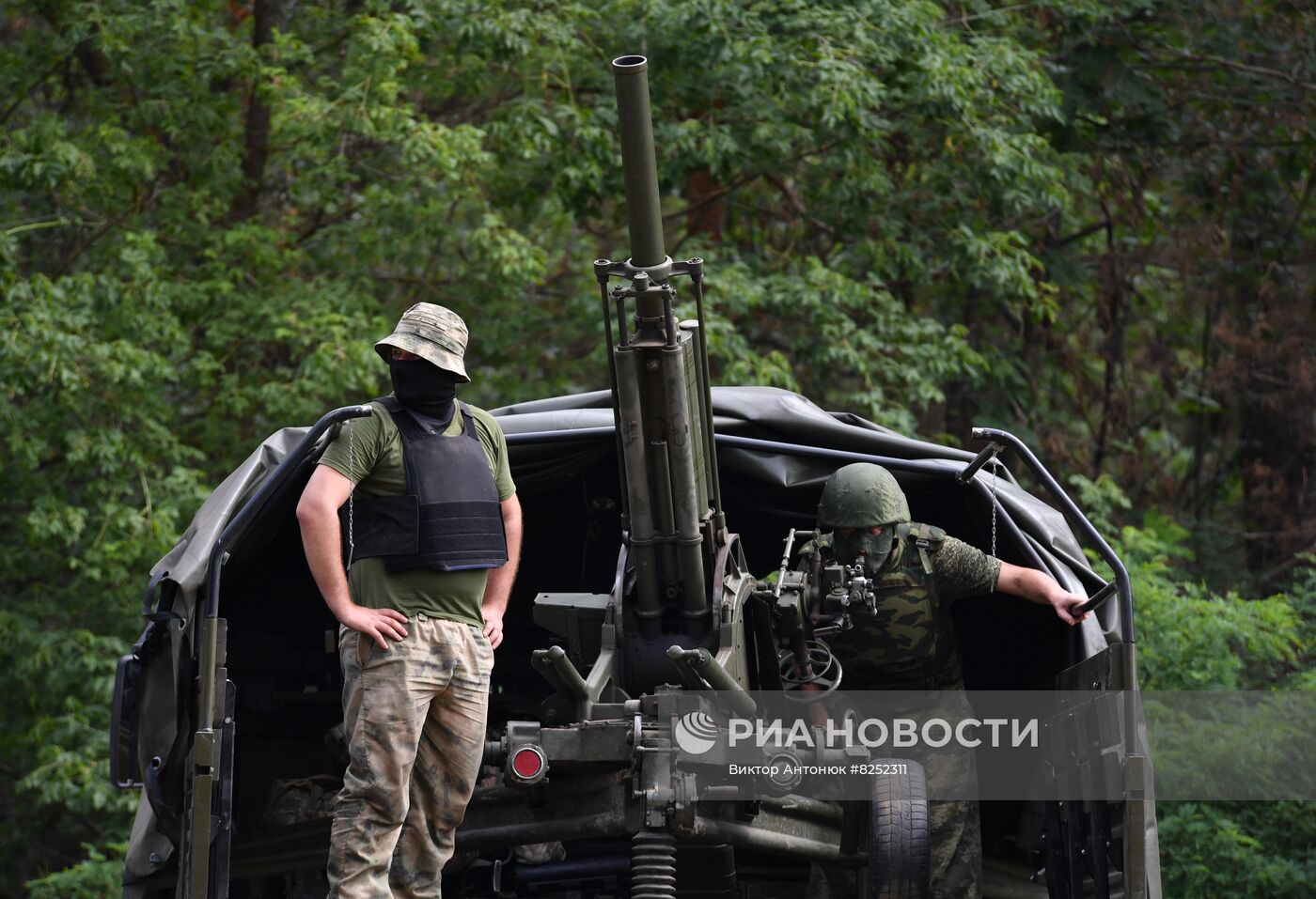 Работа военных ЛНР в Харьковской области