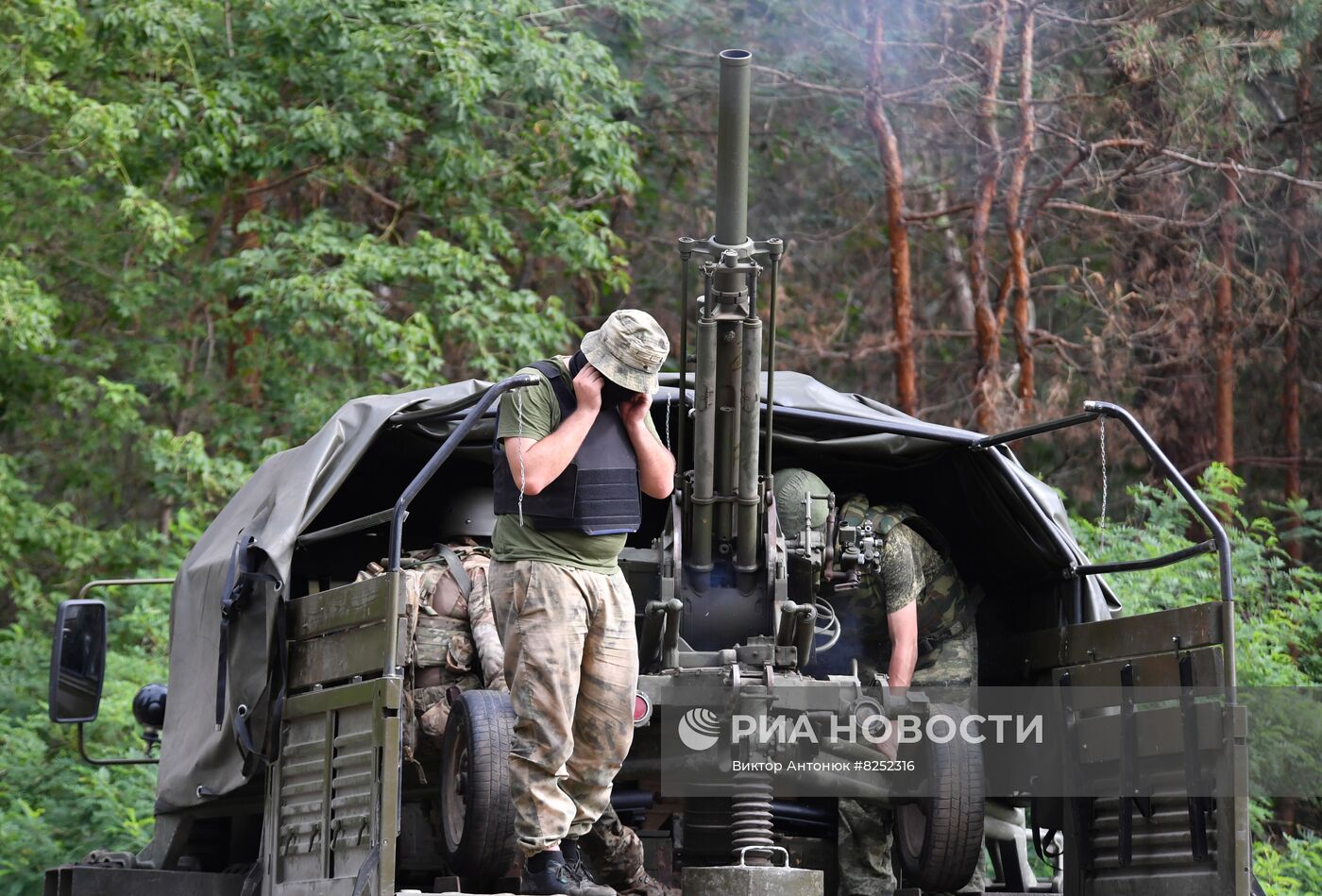 Работа военных ЛНР в Харьковской области