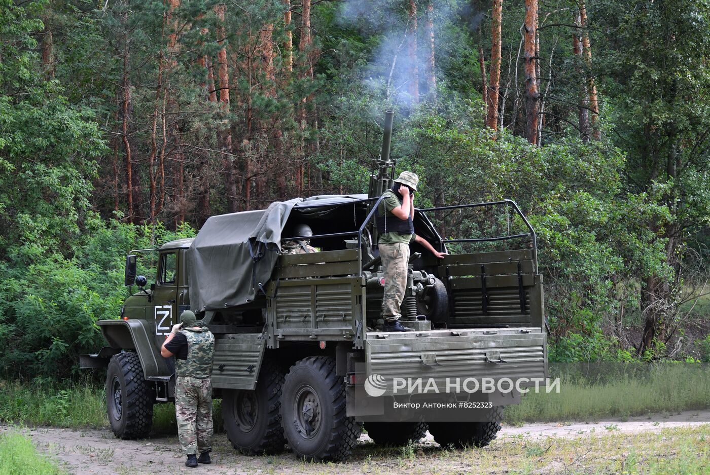 Работа военных ЛНР в Харьковской области