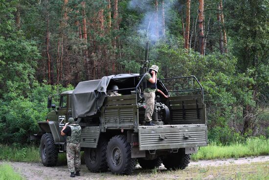 Работа военных ЛНР в Харьковской области